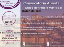 Asamblea 5 de noviembre de 2018