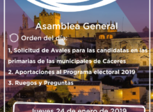 Asamblea general 24 de enero de 2019 Podemos Cáceres