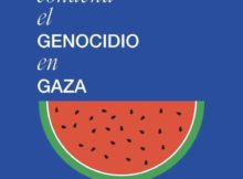 Cartel en apoyo al pueblo palestino
