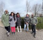 La portavoz con miembros de la Plataforma Arroyo Malpartida