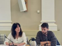 La portavoz y el concejal de Unidas Podemos Cáceres en imagen de archivo